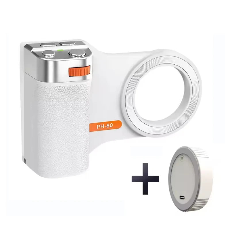 Magnetic Bluetooth Phone Camera Grip with Remote & Fill Light