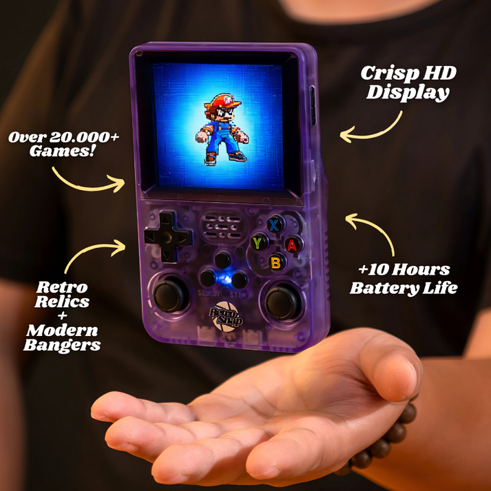 All-in-One Handheld Video Game Console for Kids and Adults