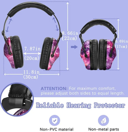 Children's Noise Reduction Safety Earmuffs with Comfortable Fit for Everyday Noise