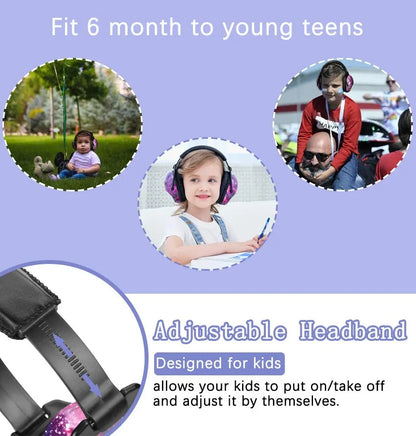 Children's Noise Reduction Safety Earmuffs with Comfortable Fit for Everyday Noise