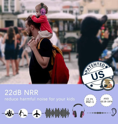 Children's Noise Reduction Safety Earmuffs with Comfortable Fit for Everyday Noise