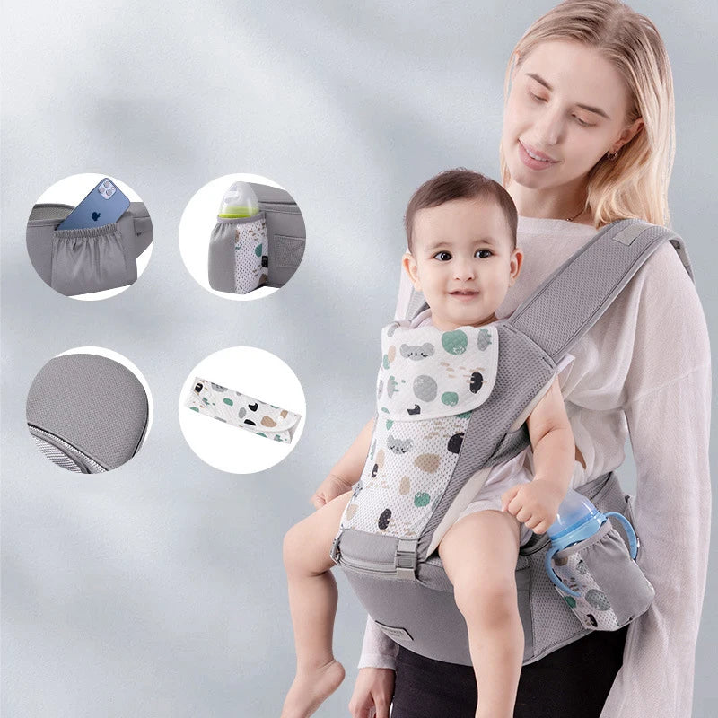 Adjustable Baby Carrier Backpack with Hip Seat Support