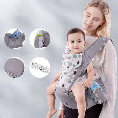 Adjustable Baby Carrier Backpack with Hip Seat Support