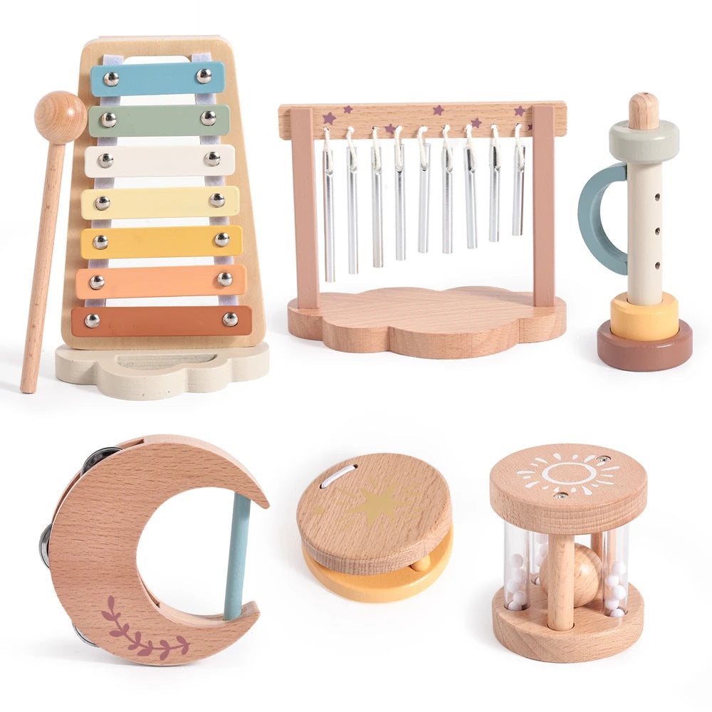 Montessori Wooden Music Instrument Set for Kids