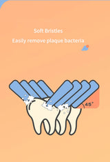 Kids U-Shaped Smart Electric Toothbrush Cartoon with Soft Silicone Head