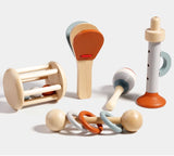 Montessori Sensory Rattle Wooden Learning Toys for Kids