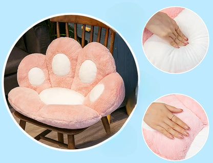 Cute Cat Paw Plush Cushion Large Soft Floor Pillow
