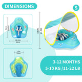 Infant Swimming Float with Sun Shade for Pool Fun