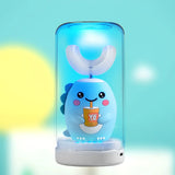 Kids U-Shaped Smart Electric Toothbrush Cartoon with Soft Silicone Head