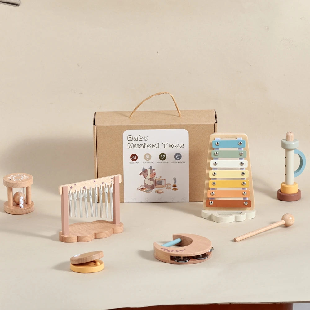Montessori Wooden Music Instrument Set for Kids