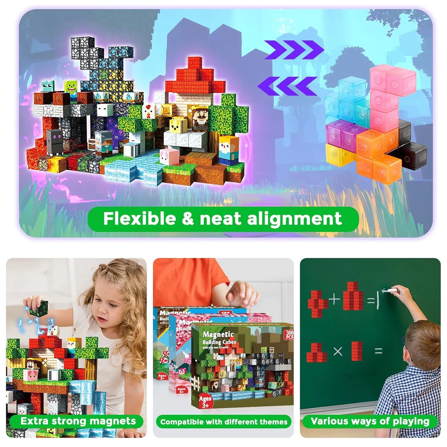 Magnetic Building Cubes Educational Toys for Kids Gifts