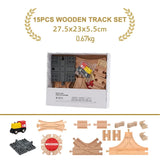 Educational Wooden Railway Track Expansion Set for Kids