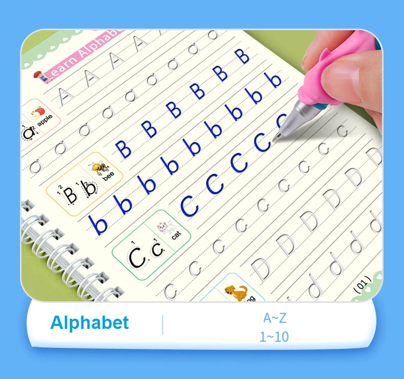 Reusable Magic Writing Practice Workbook for Kids