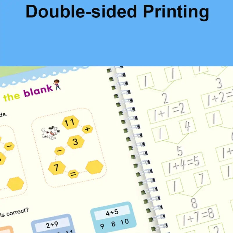 Reusable Magic Writing Practice Workbook for Kids