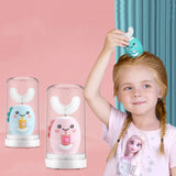 Kids U-Shaped Smart Electric Toothbrush Cartoon with Soft Silicone Head