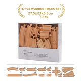 Educational Wooden Railway Track Expansion Set for Kids