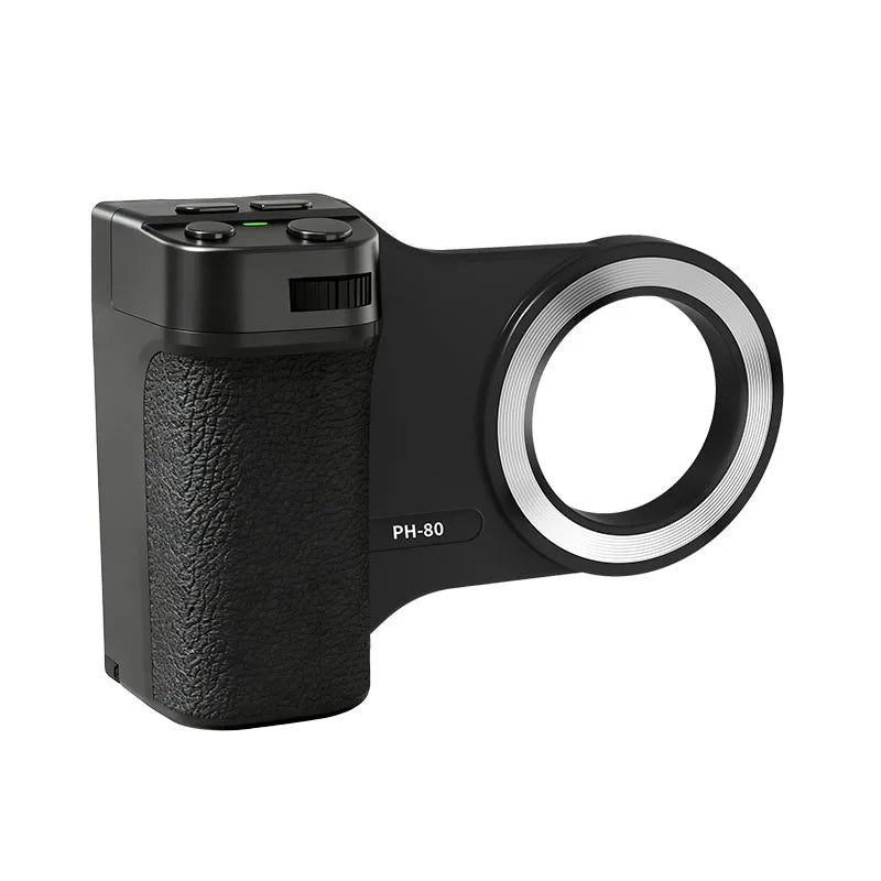 Magnetic Bluetooth Phone Camera Grip with Remote & Fill Light