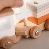 Wooden Montessori Train Learning Toy for Kids Gift