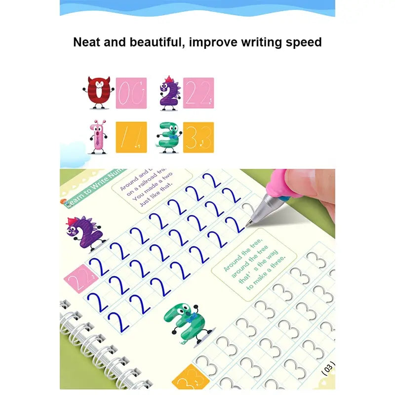 Reusable Magic Writing Practice Workbook for Kids