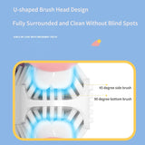 Children's Bear U-Shaped Electric Toothbrush with Soft Silicone Head