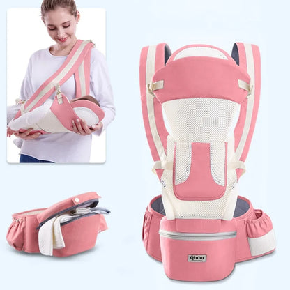Adjustable Baby Carrier Backpack with Hip Seat Support