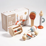 Montessori Sensory Rattle Wooden Learning Toys for Kids