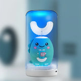 Kids U-Shaped Smart Electric Toothbrush Cartoon with Soft Silicone Head