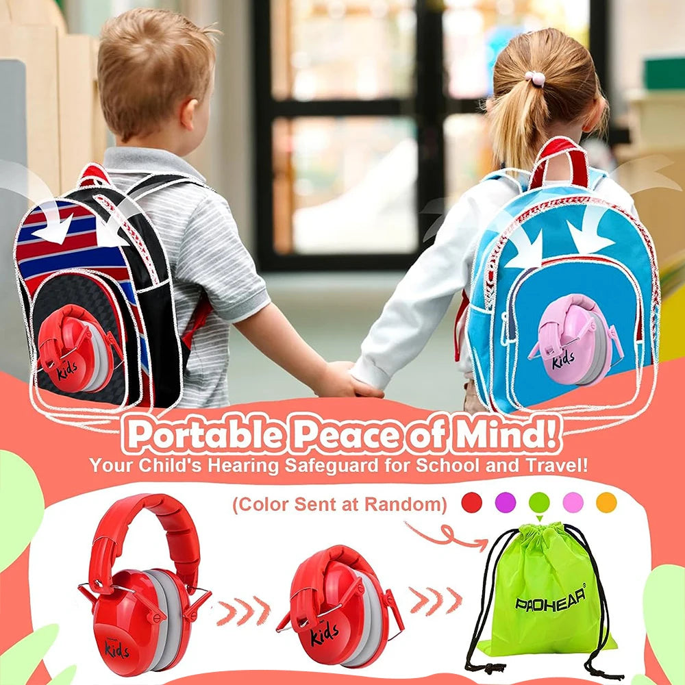 Kids Noise Reduction Earmuffs NRR 25dB Hearing Protection for Children