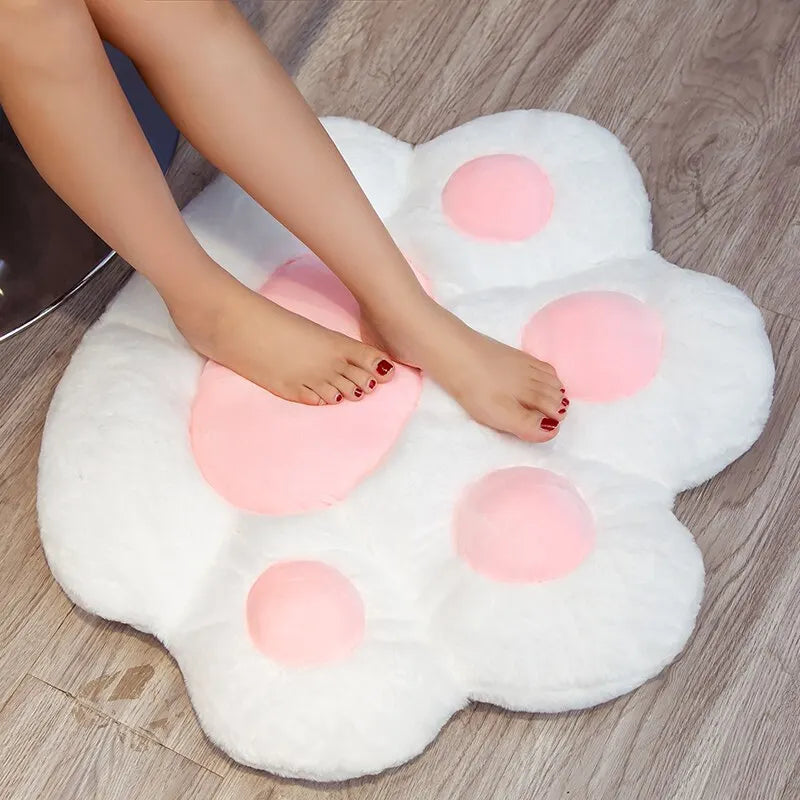 Cute Cat Paw Plush Cushion Large Soft Floor Pillow
