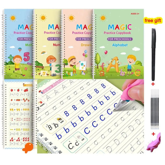 Reusable Magic Writing Practice Workbook for Kids