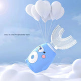 Children's Bear U-Shaped Electric Toothbrush with Soft Silicone Head