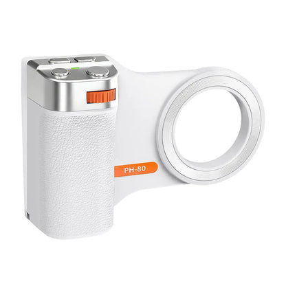 Magnetic Bluetooth Phone Camera Grip with Remote & Fill Light