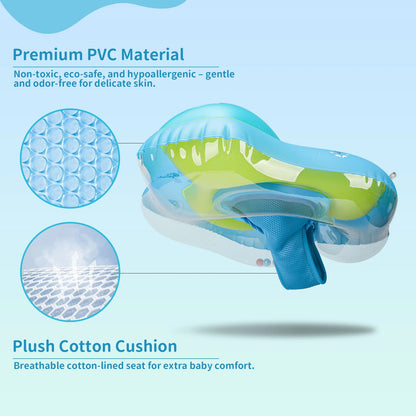 Infant Swimming Float with Sun Shade for Pool Fun
