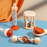 Montessori Sensory Rattle Wooden Learning Toys for Kids