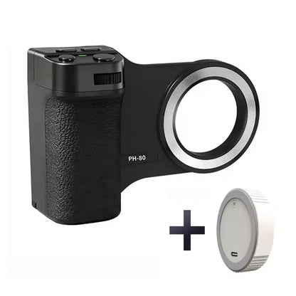 Magnetic Bluetooth Phone Camera Grip with Remote & Fill Light