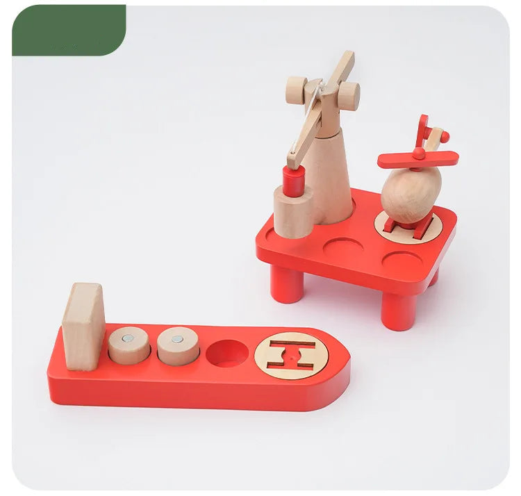 Educational Wooden Railway Track Expansion Set for Kids
