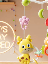 Baby Crib Mobile Rotating with Music Lights and Remote Control for Newborn Infant Gift