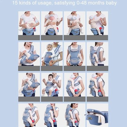 Adjustable Baby Carrier Backpack with Hip Seat Support