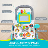 Multifunction Baby Push Walker Toy with Activity Board and Music