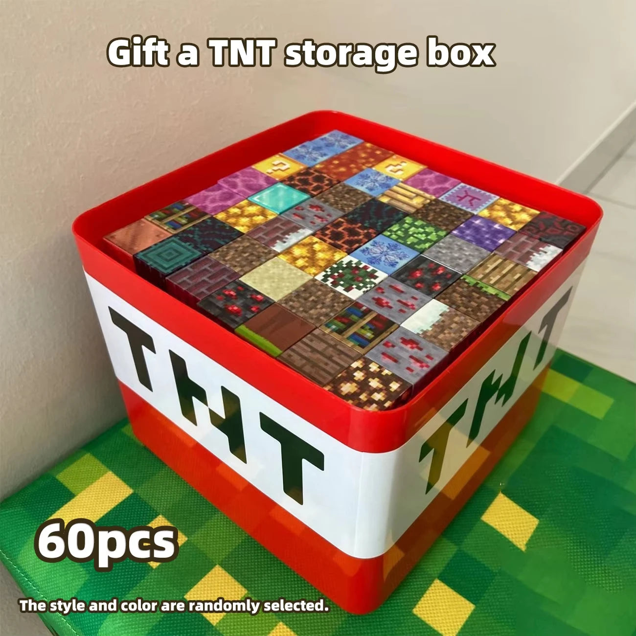 Creative Play Magnetic Building Block Toy with Storage Case