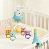 Baby Crib Mobile Rotating with Music Lights and Remote Control for Newborn Infant Gift