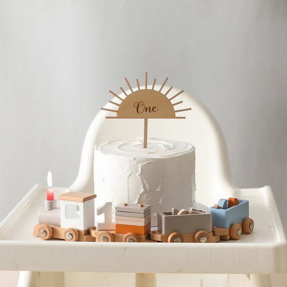 Wooden Montessori Train Learning Toy for Kids Gift