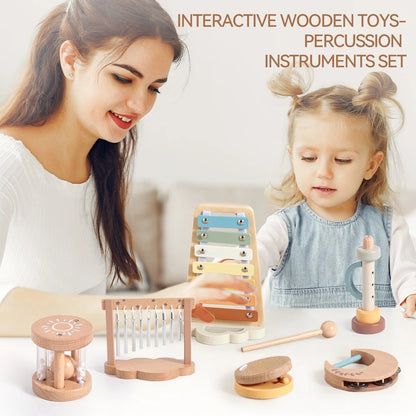 Montessori Wooden Music Instrument Set for Kids