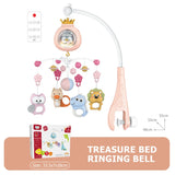 Baby Crib Mobile Rotating with Music Lights and Remote Control for Newborn Infant Gift