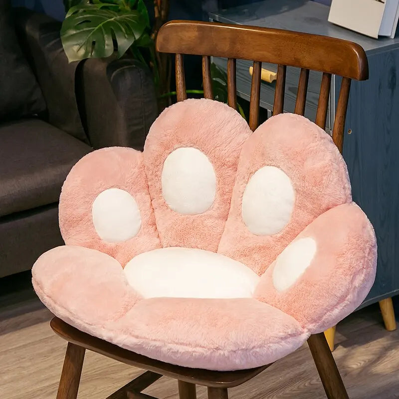Cute Cat Paw Plush Cushion Large Soft Floor Pillow