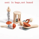 Montessori Sensory Rattle Wooden Learning Toys for Kids