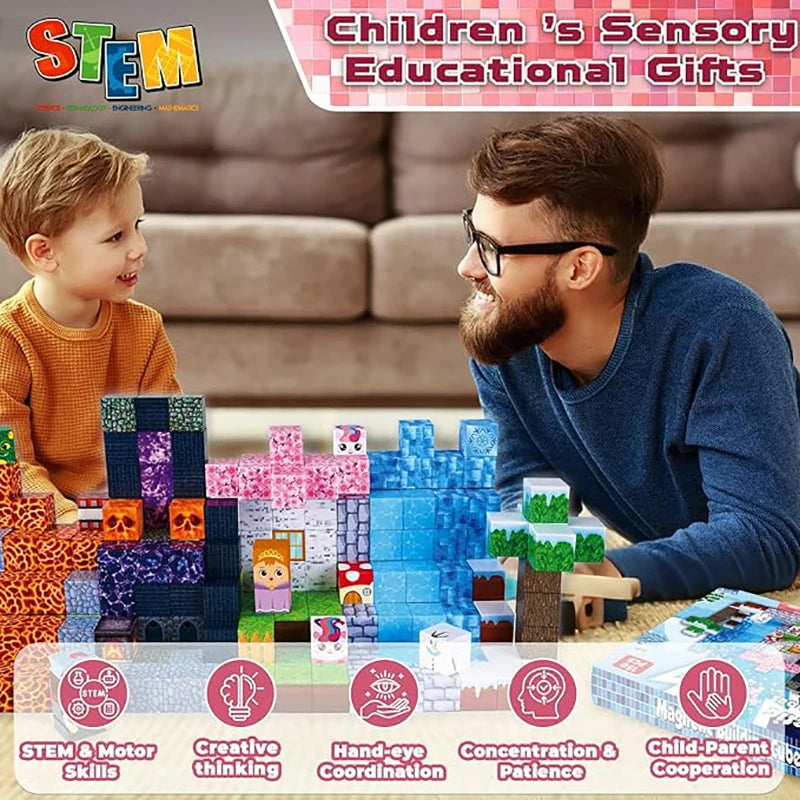 Magnetic Building Cubes Educational Toys for Kids Gifts