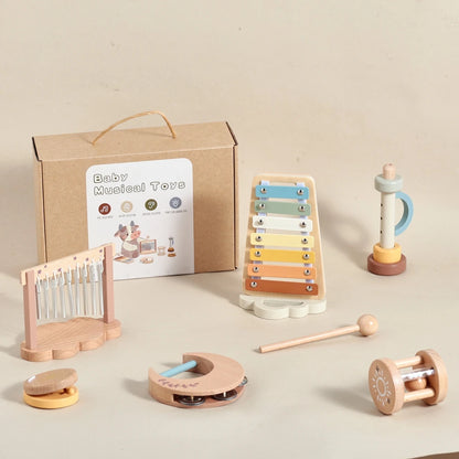 Montessori Wooden Music Instrument Set for Kids