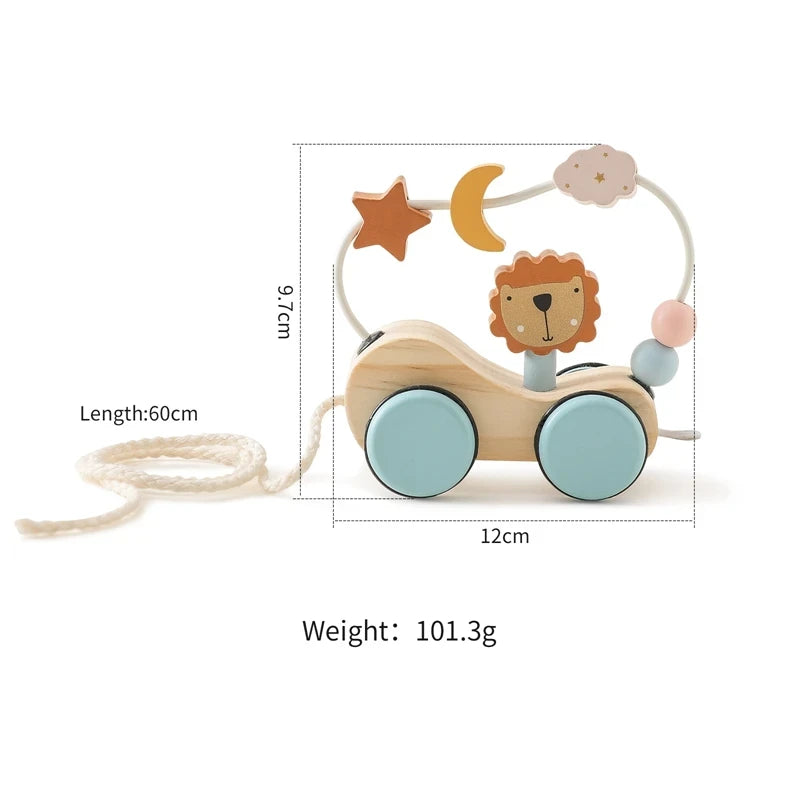 Wooden Montessori Train Learning Toy for Kids Gift