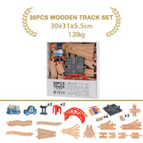 Educational Wooden Railway Track Expansion Set for Kids